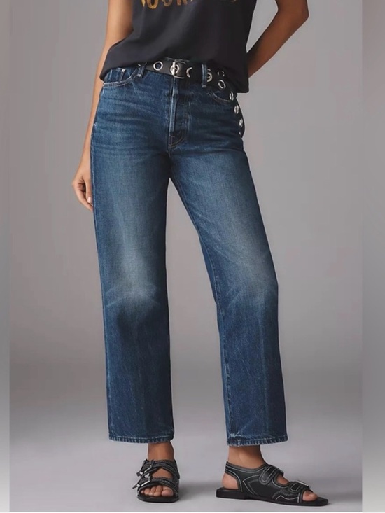 MOTHER Denim - MOTHER SUPERIOR Jeans Rambler Ankle Well Stacked Blue Size 26